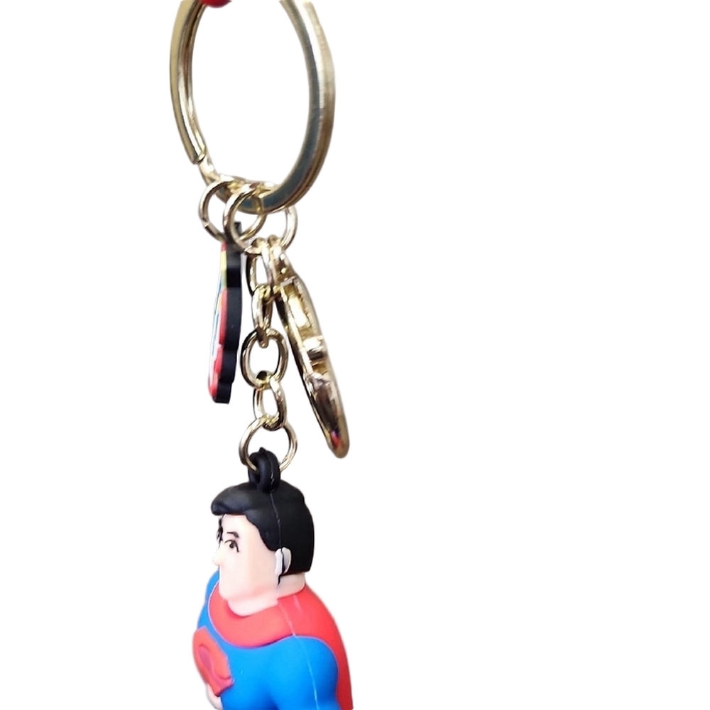 Superman Keychain with Red Strap - Picture 5 of 7